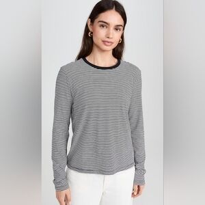 Atmosphere Black and White 3/4 Sleeve Fitted Tee